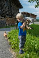 Katze und Christian