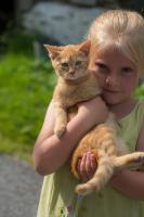 Katze und Martina